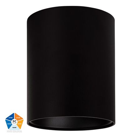 Nella Black 24w Surface Mounted LED Downlight