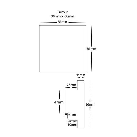 Single Colour Zone LED Strip Touch Panel Controller