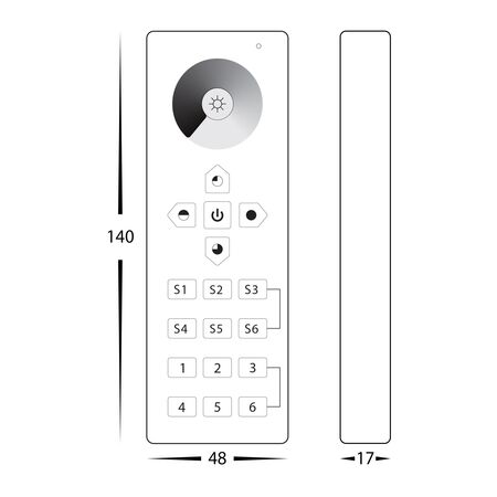 Single Colour 6 Zone LED Strip Controller