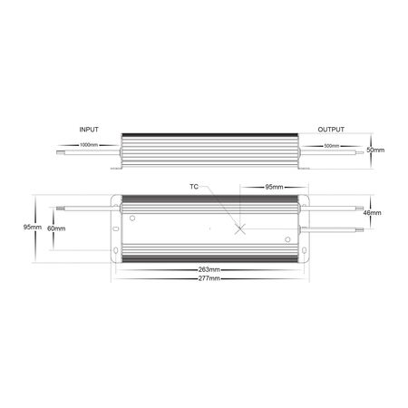 275w Weatherproof LED Driver