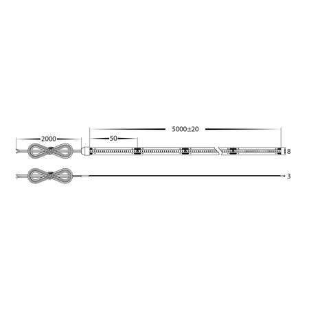 10w IP54 24v DC 5500K CSP Dotless LED Strip