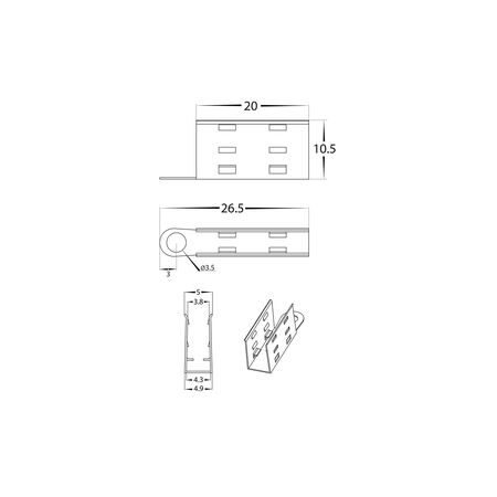 9.6w IP67 24v DC HaviFlex Side Bend Flexible Neon LED Strip 4000k