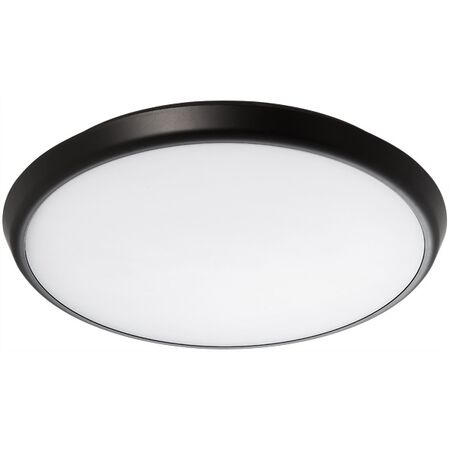 Conrad 400mm LED Oyster Light 35w Tricolour Matt Black