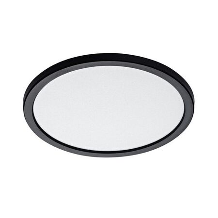 Fino 280mm LED Oyster Light 18w Tricolour Matt Black