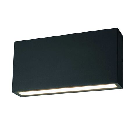 Modus 10W LED Tricolour Wall Exterior Medium Matt Black