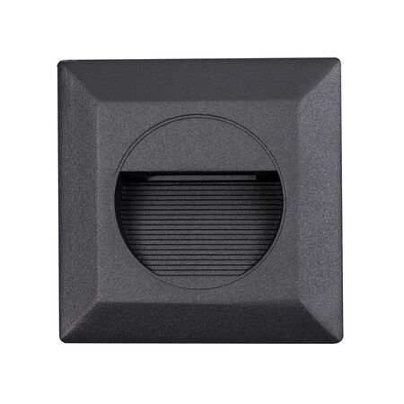 Quattro 3W LED Tricolour IP54 Reccessed Step Light Matt Black
