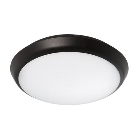 Conrad 200mm LED Oyster Light 15w Tricolour Matt Black