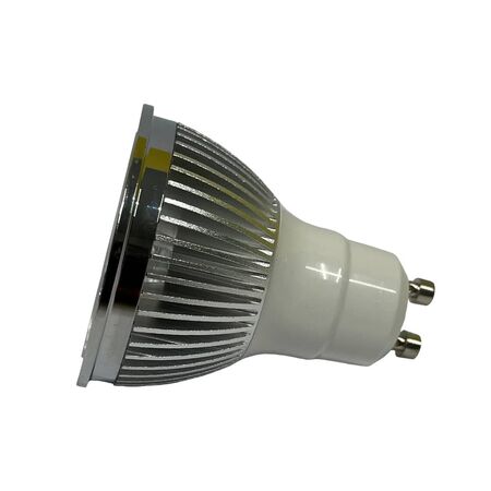 Boss 6w LED Globe GU10 5000k 60 Degree COB Facetted Reflector