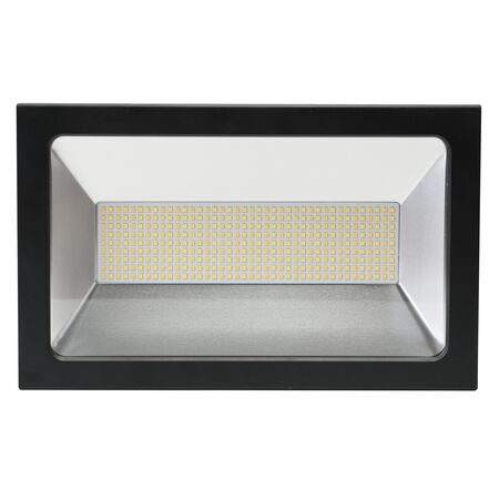 Opal LED Outdoor Flood Light with Flex & Plug 150w Tricolour Matt Black