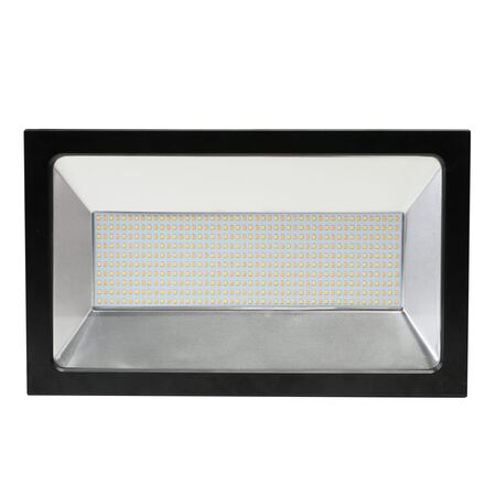 Opal LED Outdoor Flood Light with Flex & Plug 200w Tricolour Matt Black