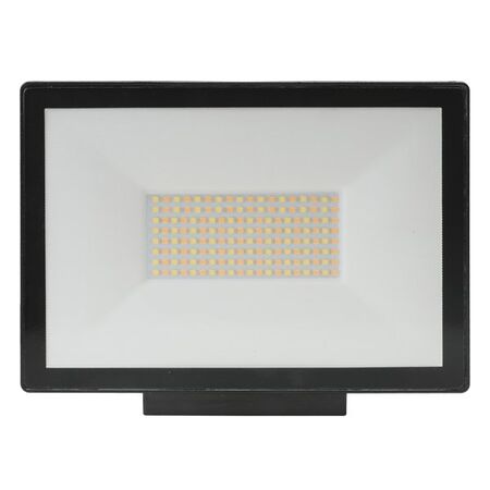 Opal LED Outdoor Flood Light with Flex & Plug 50w Tricolour Matt Black