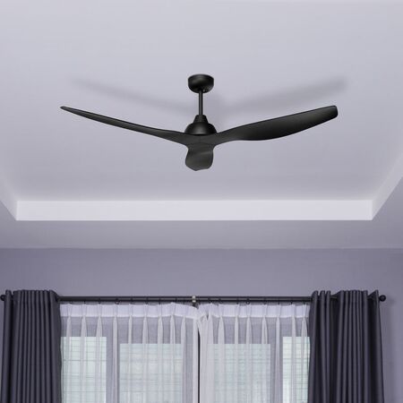 Brilliant Black Bahama 52" DC Ceiling Fan