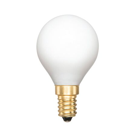 Brilliant White Cirque Fancy Round Soft Opal LED Globe