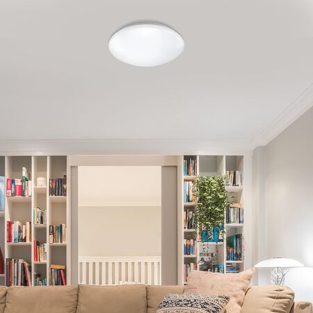 Brilliant White Cordia 18W Flush Ceiling Light