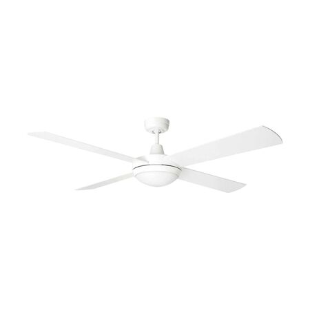 Brilliant White Tempest 52'' AC 4-Blade Ceiling Fan with LED Light