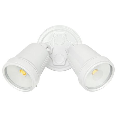 Brilliant White Hunter Trio Twin Single Floodlight