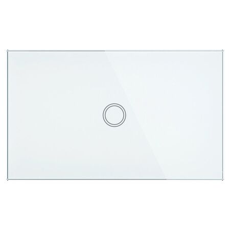Brilliant White Elite Glass Wall Switch 1 Gang