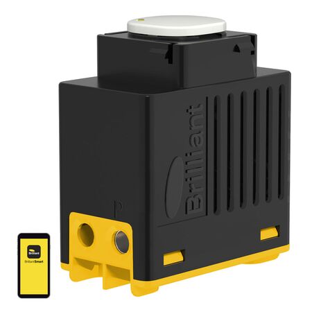 Brilliant Smart Black 2 Wire Push Button Dimmer Mech