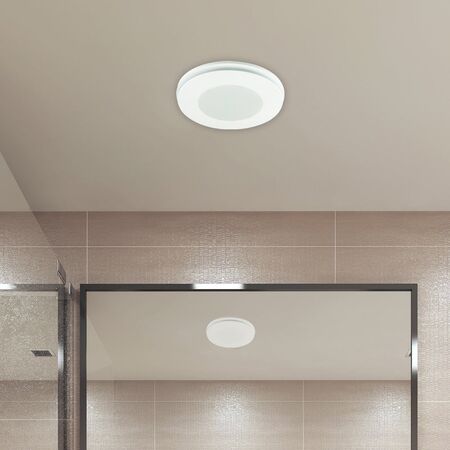 Brilliant White Blizzard 270mm DC CCT Exhaust Fan with light