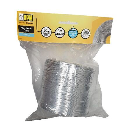 HPM 150mm Flexible Aluminium Ducting 3m