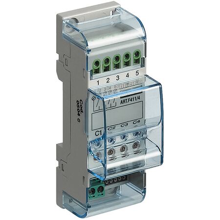 Arteor - MyHOME - Multi-application DIN controller - 4 outputs 6A realys - common phase - 2 DIN actuator