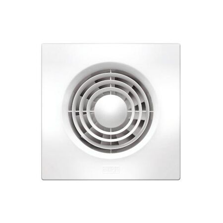 HPM Slimline 150mm 24W Square Exhaust Fan White