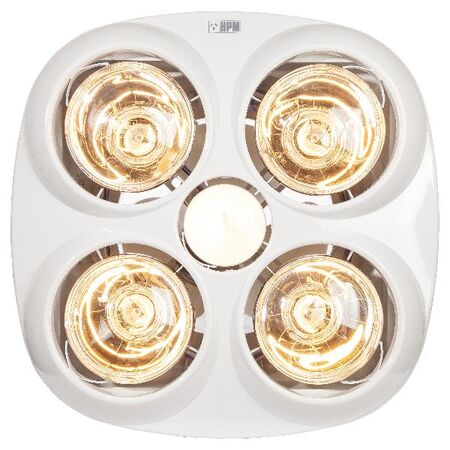 HPM 3-in-1 4-Lamp Instant Heat Bathroom Heater with Light