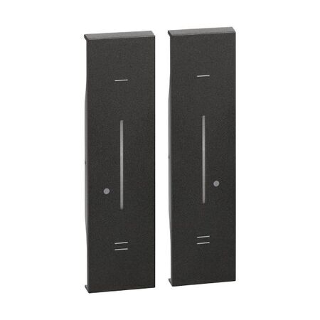 Living Now with Netatmo 2 Gang Wireless Switch Cover Black