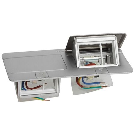 Legrand 6 Module Pop-up Box Aluminium