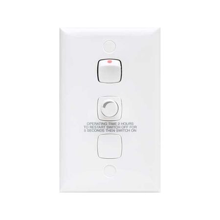 HPM Standard 650VA 3 Speed Vertical Auto Off & Reduced Speed Fan Controller White