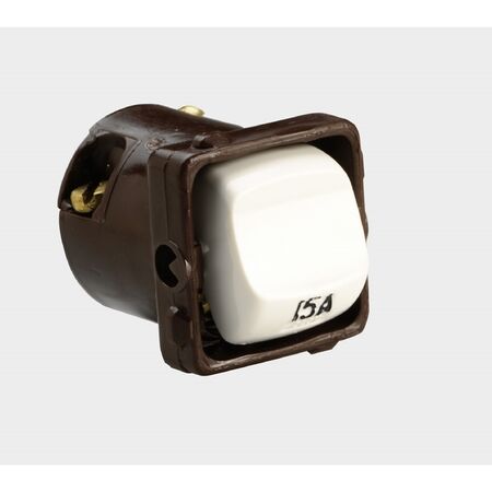 HPM 15A 1 & 2 Way Single Pole Single Throw Rocker Switch White