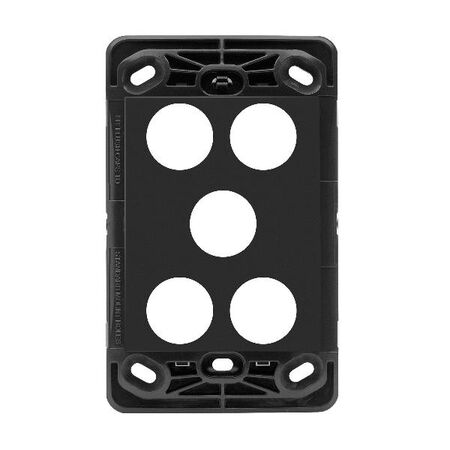 HPM VIVO 5 Gang Switch Grid Dark Grey