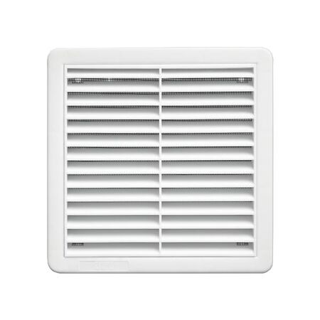 HPM Fixed External Ventilation Grille 150mm White