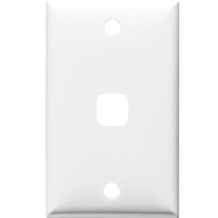 HPM Standard 1 Gang Rectangle Switch Cover Plate White