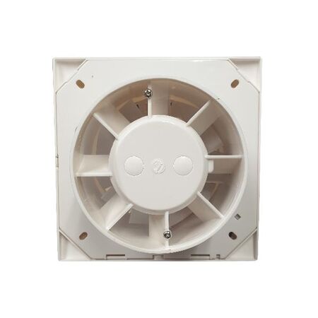 HPM Slimline 150mm Wall Exhaust Fan with Timer White