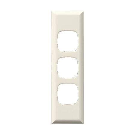 Excel - Architrave coverplate 3 gang cream