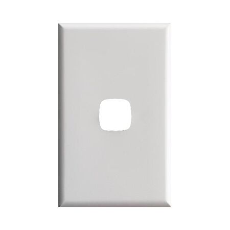 Excel - Switch coverplate 1 gang gloss white