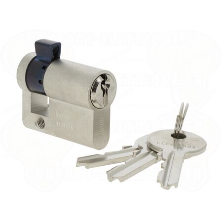 Soliroc Key switch mechanism Key barrel european IP54 IK10 with set of 3 keys silver