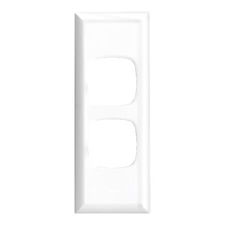 Excel - Architrave coverplate 2 gang white