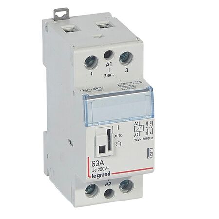 CX3 - modular contactor - 250V a.c. 2P - 63A - coll with handle 2 module