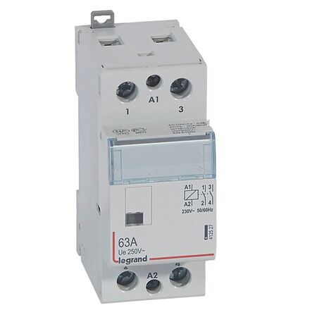CX3 - modular contactor - 250V a.c. 2P 63A 2NO 230V a.c. coil without handle 2 module