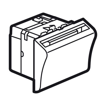 Arteor hotel equipment - BUS/SCS - Radio Frequency Identification Device (RFID) keycard switch - 2 modules - white
