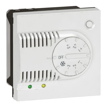 Arteor - BUS probes - from 3 °C to 40 °C with knob - 2 modules - white