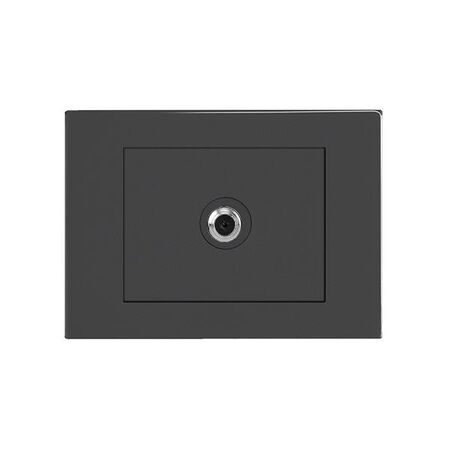 HPM VIVO Coaxial TV Outlet 1 Gang Dark Grey