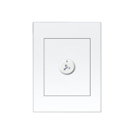 HPM VIVO 10A 3 Speed Fan Controller Plate White