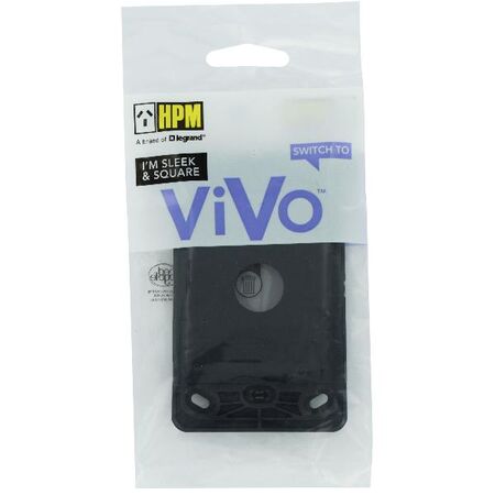HPM VIVO 1 Gang Switch Grid Dark Grey