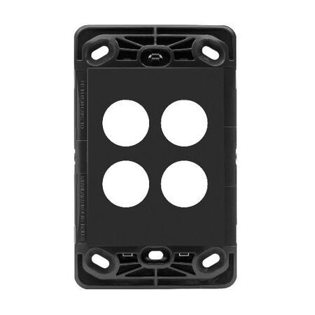 HPM VIVO 4 Gang Switch Grid Dark Grey