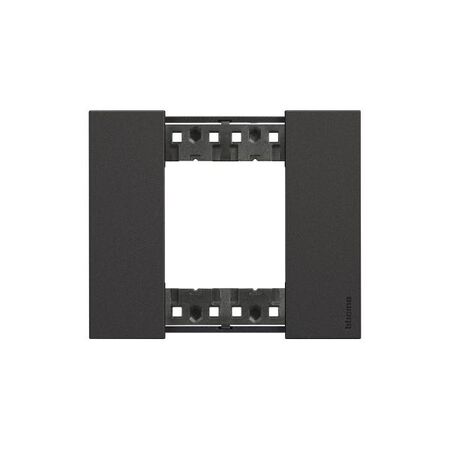 Bticino Living Now 2 Module Coverplate Black