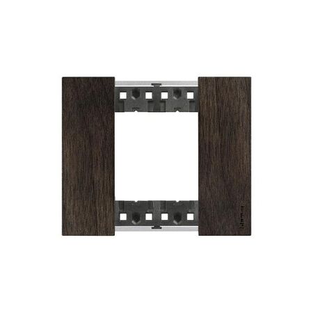 Bticino Living Now 2 Module Coverplate Walnut