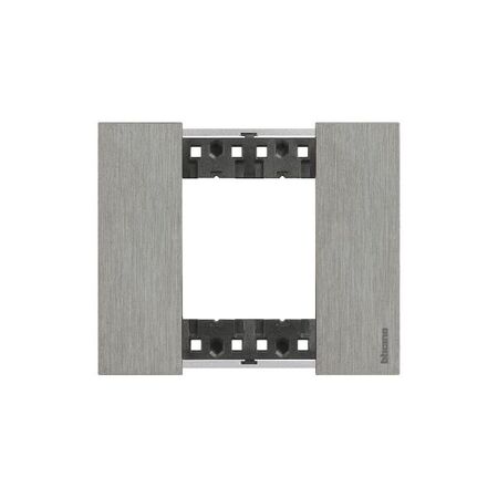 Bticino Living Now 2 Module Coverplate Steel